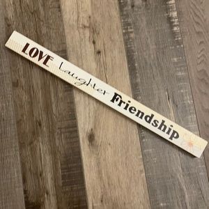 Friendship Wood Sign